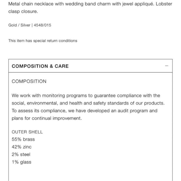 ZARA JEWEL WEDDING BAND NECKLACE - Picture 6 of 9